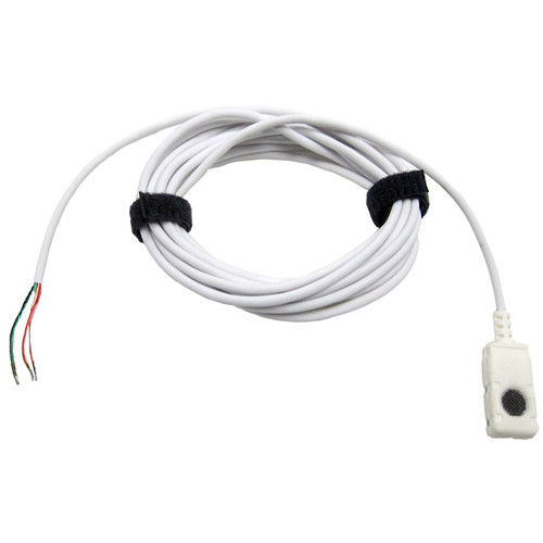 Voice Technologies VT500WA Water Adventure Miniature Lavalier Microphone with 3-Wire Pigtail (White)