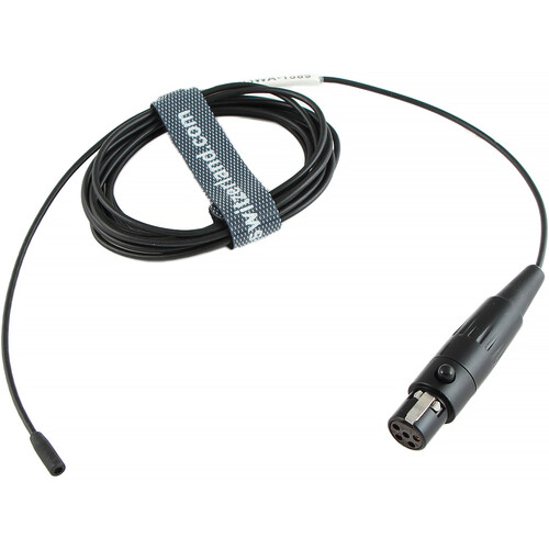 Voice Technologies VT403WATER Miniature Lavalier Microphone with TA5F Connector for Lectrosonics Transmitters (Black No Accessories)