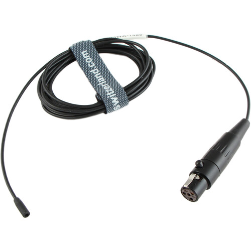 Voice Technologies VT403WATER Miniature Lavalier Microphone with TA4F Connector for Shure Transmitters (Black No Accessories)