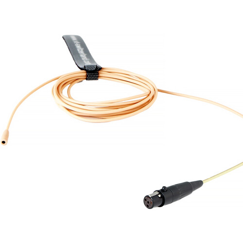 Voice Technologies VT403WATER Miniature Lavalier Microphone with TA4F Connector for Shure Transmitters (Beige No Accessories)