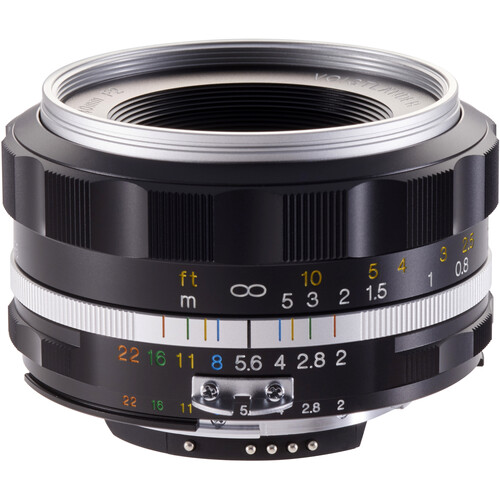 Voigtlander Ultron 40mm f/2 SL-II S Aspherical Lens for Nikon, Silver Rim