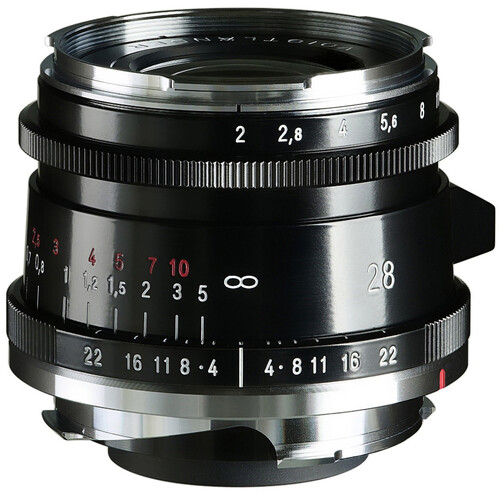 Voigtlander 28mm f/2.0 Ultron Vintage Aspherical VM Lens Type II (Black)