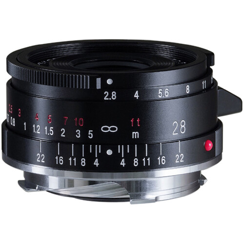 Voigtlander 28mm f/2.8 Color-Skopar Type II Aspherical Lens (Leica M Black)