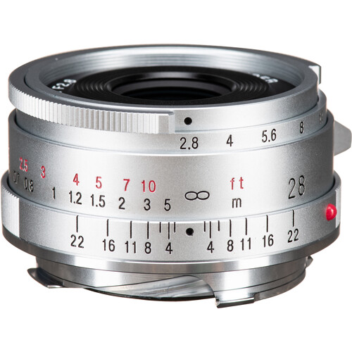 Voigtlander 28mm f/2.8 Color-Skopar Type II Aspherical Lens (Leica M Silver)