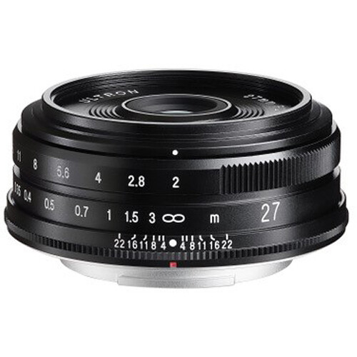 Voigtlander Ultron 27mm f/2.0 Lens (FUJIFILM X Black)
