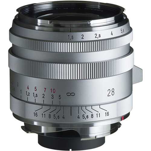 Voigtlander Nokton 28mm f/1.5 Vintage Aspherical Type I VM Lens (Leica M Silver)