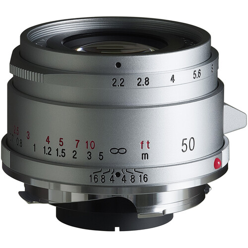 Voigtlander 50mm f/2.2 Color-Skopar VM Lens (Leica M Silver)