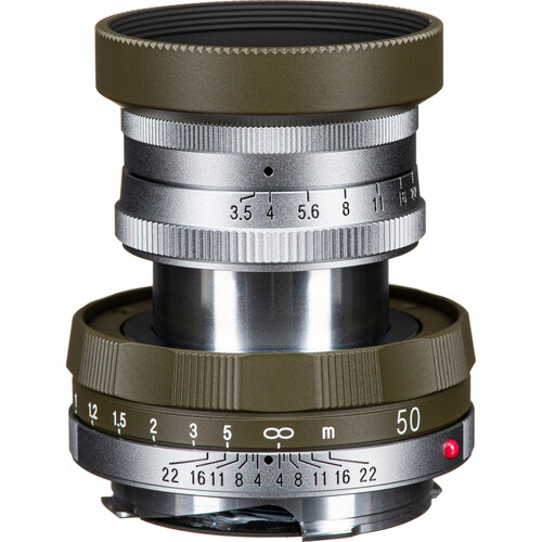 Voigtlander APO-LANTHAR 50mm f/3.5 Type I VM Lens (Leica M Olive and Chrome)