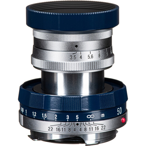 Voigtlander APO-LANTHAR 50mm f/3.5 Type I VM Lens (Leica M Navy and Chrome)