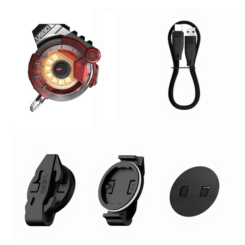 VSGO Black Snipe Mini Keychain LED Light (Red)