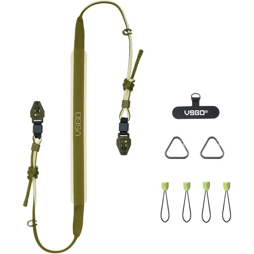 VSGO Black Snipe Casual Leisure Camera Strap (Avocado Glow)
