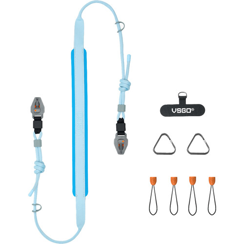 VSGO Black Snipe Casual Leisure Camera Strap (Saltmarsh Blue)