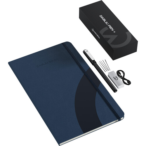 Wacebo Dabliu Pen + Intelligent Pen (Blue 192-Page A4 Notebook)