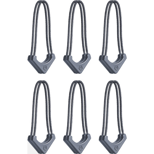 WANDRD WORRYLESS Locking Zipper Puller (Aegean Blue 6-Pack)