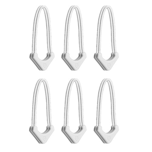 WANDRD WORRYLESS Locking Zipper Puller (Cloudbreak White 6-Pack)
