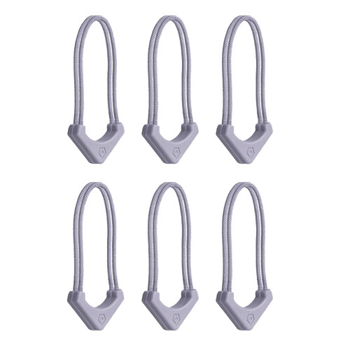 WANDRD WORRYLESS Locking Zipper Puller (Uyuni Purple 6-Pack)
