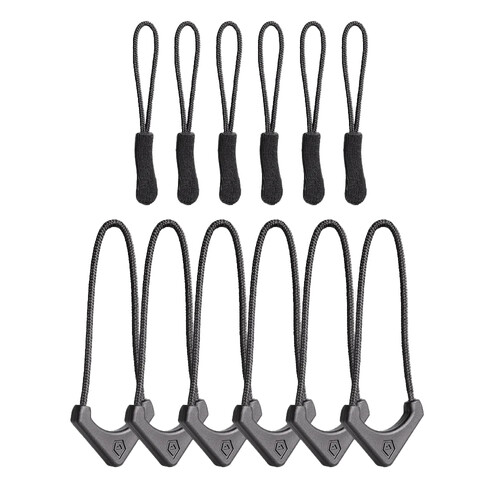 WANDRD Standard Zipper Puller (Black 12-Pack)