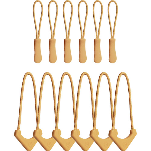 WANDRD Standard Zipper Puller (Dallol Yellow 12-Pack)