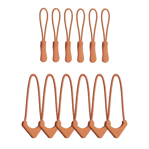 WANDRD Standard Zipper Puller (Sedona Orange 12-Pack)