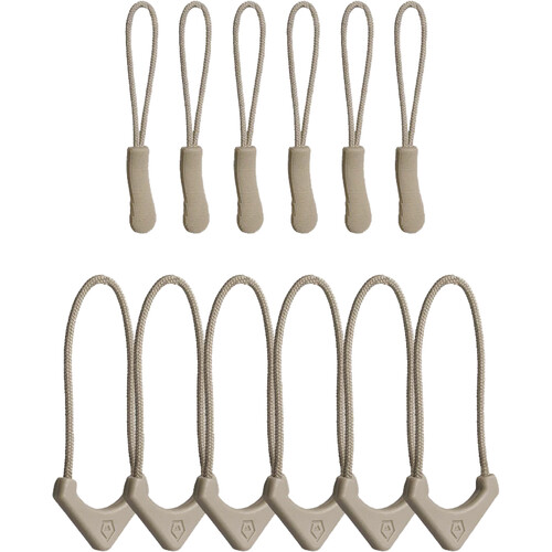 WANDRD Standard Zipper Puller (Yuma Tan 12-Pack)