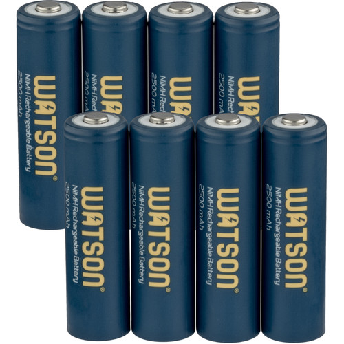 Watson AA NiMH Rechargeable Batteries AANIMH25008 B&H Photo