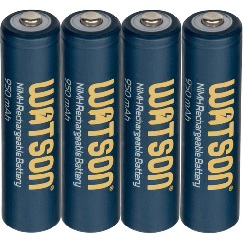 Watson AAA NiMH Rechargeable Batteries (950mAh 1.2V 4-Pack)