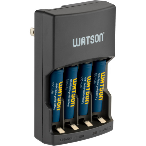 Watson Rapid Charger With 4 Aaa Nimh Rechargeable Aaanm Ck95 Bandh 3514