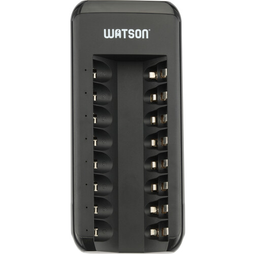 Watson 8-Bay Charger for AA AAA and NiMH Batteries