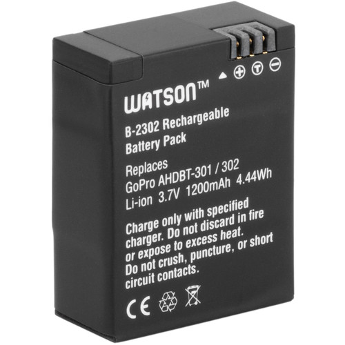 Watson Lithium-Ion Battery Pack for HERO3 & HERO3+ (3.7V 1200mAh)