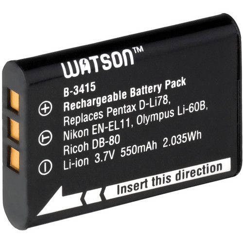 Watson EN-EL11 Or LI-60B Lithium-Ion Battery Pack B-3415 B&H