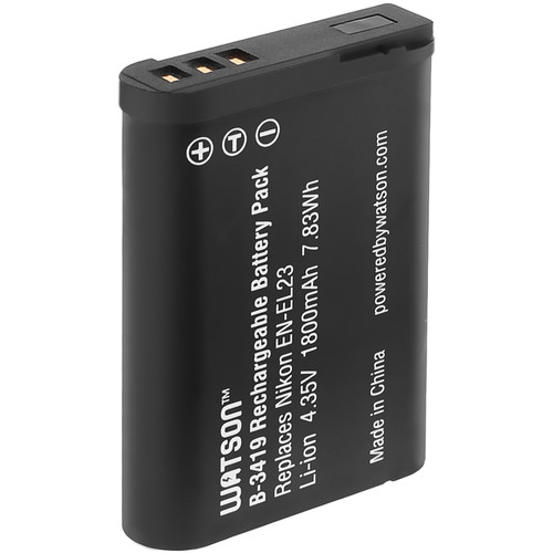 Watson EN-EL23 Lithium-Ion Battery Pack (4.35V 1800mAh)