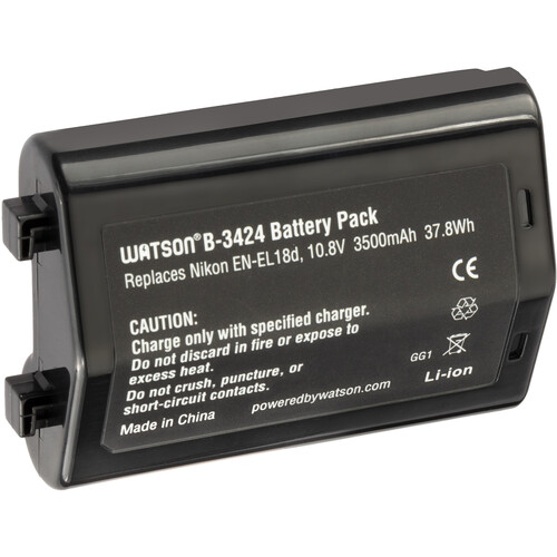 Watson EN-EL18d Lithium-Ion Battery Pack (10.8V 3500mAh)