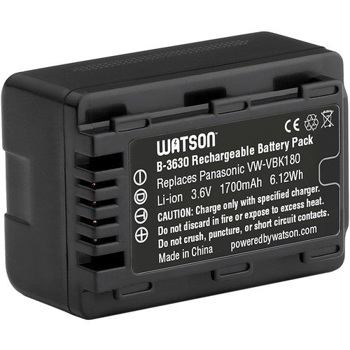 Watson VW-VBK180 Lithium-Ion Battery Pack (3.6V 1700mAh)