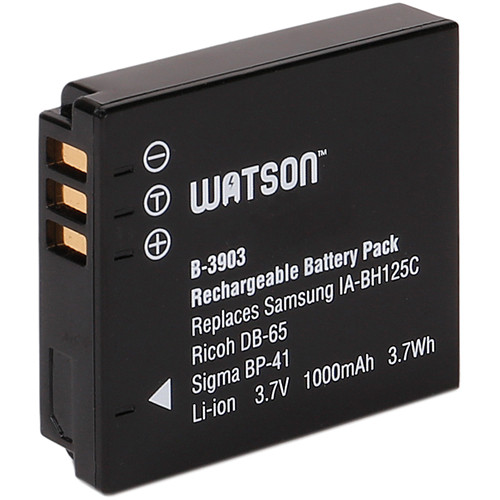 Watson IA-BH125C / DB-65 / BP-41 / D-Li106 Lithium-Ion Battery Pack (3.7V 1000mAh)