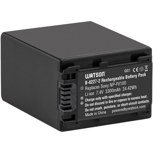 Watson NPFV100 LithiumIon Battery Pack B42272 B&H Photo Video