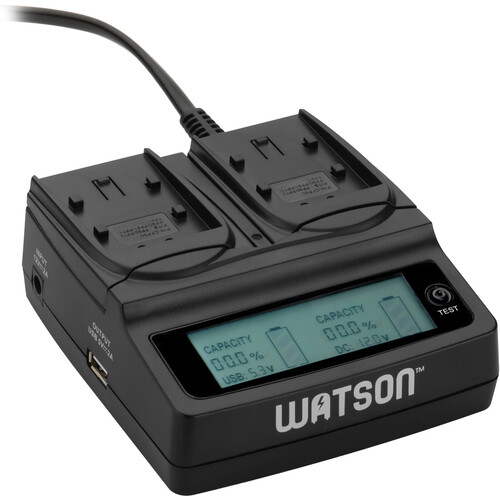 Watson Duo LCD Charger for Sony P H & V Series Batteries