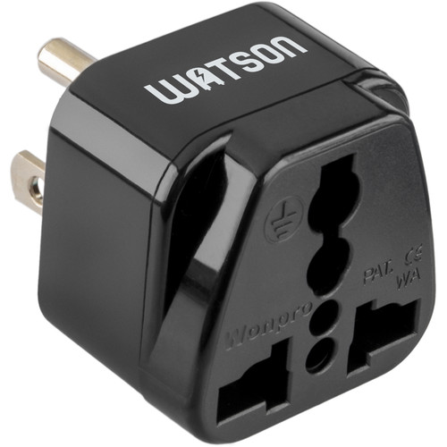 Watson Adapter Plug 2Prong Europe to 3Prong USA TAGEUSA