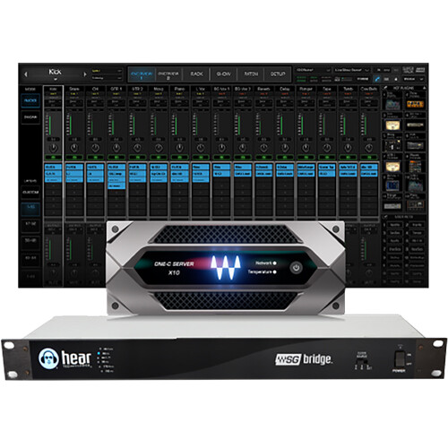 Waves SuperRack SoundGrid One-C Combo + Waves Essential Plug-Ins for Dante Systems (2 RU Half-Rack)