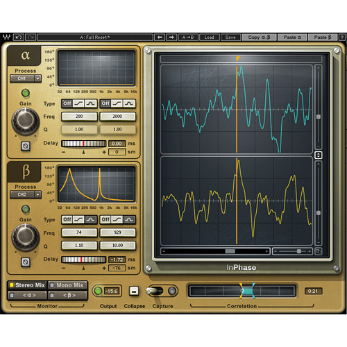 Waves InPhase - Phase Correction Plug-In (Native/SoundGrid Download)