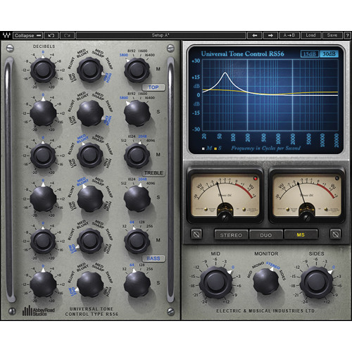 Waves RS56 Passive EQ Equalizer PlugIn PEQSG B&H Photo Video