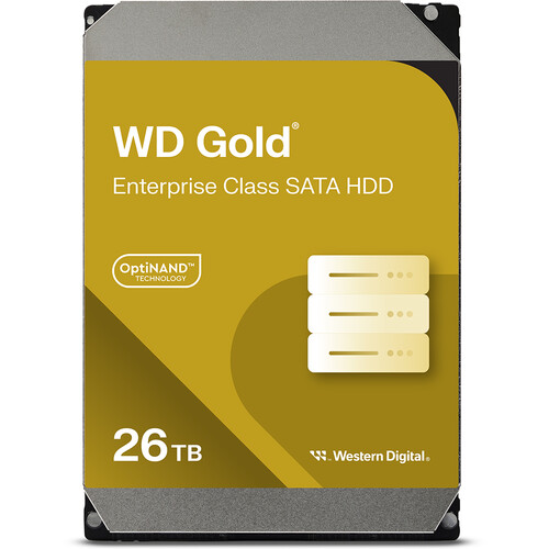WD 26TB Gold 7200 rpm SATA III 3.5