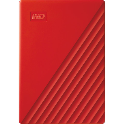WD 5TB My Passport USB 3.2 Gen 1 External Hard Drive (Red)