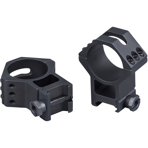 Weaver Six Hole Picatinny Rings for 34mm Maintubes (XX-High Matte Black)
