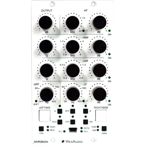 WesAudio _HYPERION 500 Series Parametric Equalizer with Digital Recall