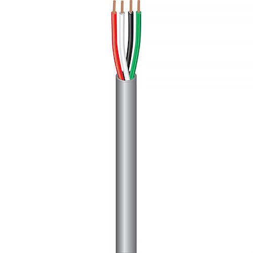 West Penn 240 22 AWG 4-Conductor Solid Unshielded Cable (1000' Gray)