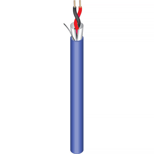 West Penn 20 AWG 1-Pair Stranded Shielded Cable (Blue 1000')