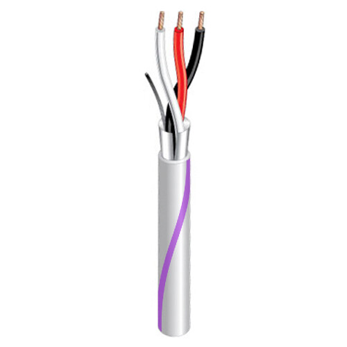 West Penn Stranded Shielded Cable (White and Violet 1000')