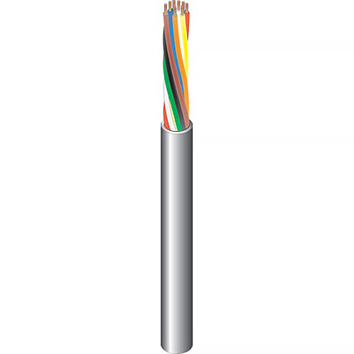 West Penn 270 22 AWG 6-Conductor Unshielded Cable (500' Gray)