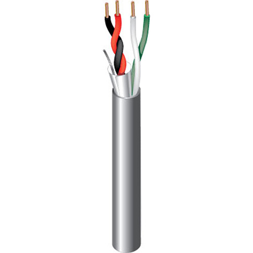 West Penn 355 22 AWG 4-Conductor Shielded/Unshielded Cable (500' Gray)
