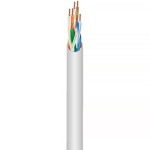 West Penn 4245 24 AWG 4-Pair Cat 5e Unshielded Cable (1000' White)